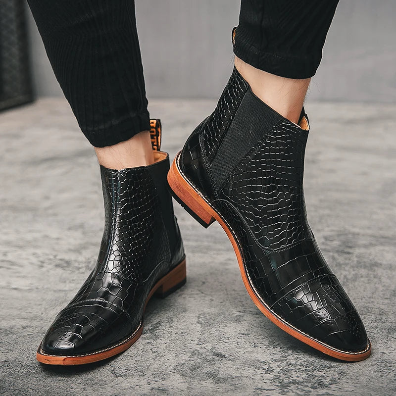 Step Up Your Style: Genuine Leather Lace-Up Handmade Ankle Boots at RokstarModern. Elevate your footwear game with these sleek and durable kicks, crafted for the modern man who values both quality and fashion. Walk with confidence and flair