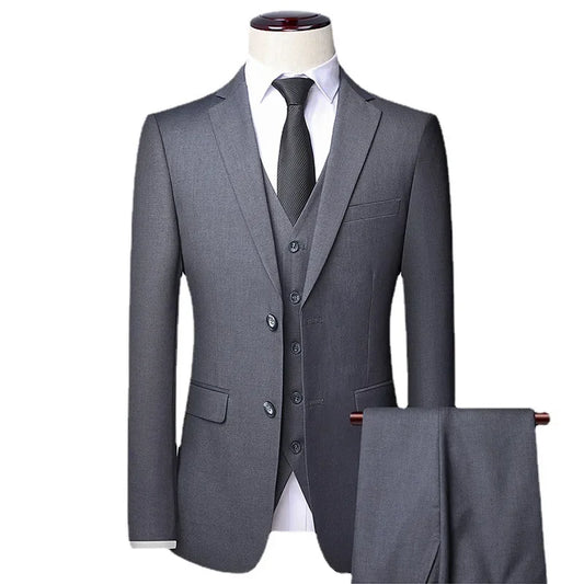 RokstarModern High-Quality Elegant Slim 3-Piece Suit – Sophisticated and Comfortable