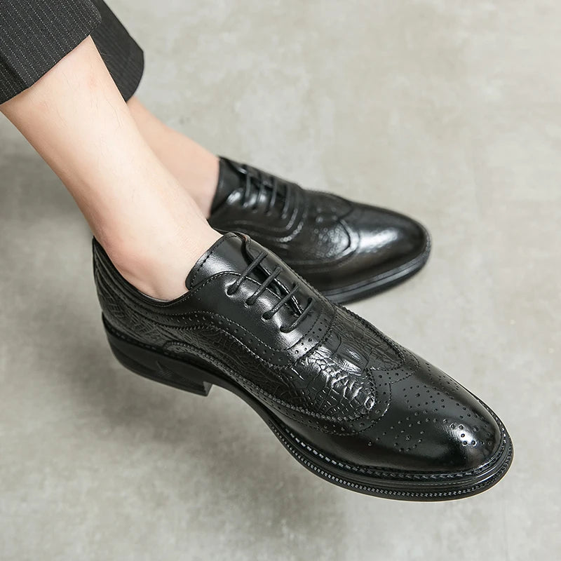 Kick Up Your Style: Brogue Dress Leather Shoes at RokstarModern. Classic elegance with a modern twist. Elevate your formal look with our sophisticated footwear