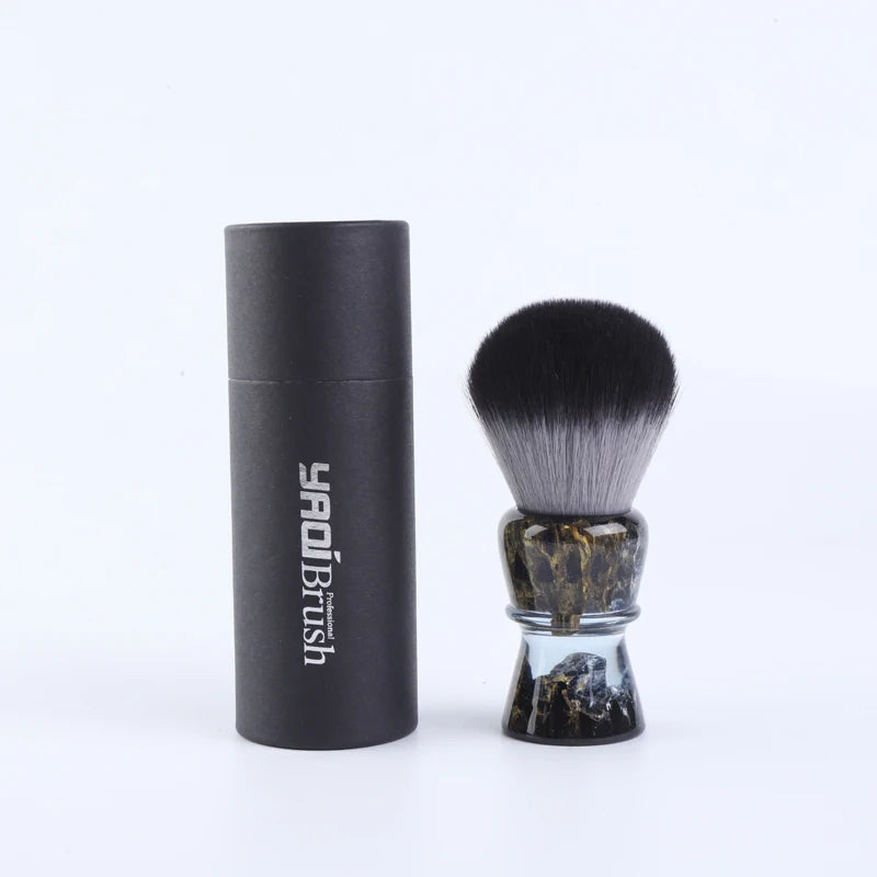 RokstarModern 28mm Synthetic Hair Resin Handle Shaving Brush – Elevate Your Grooming Routine in Style