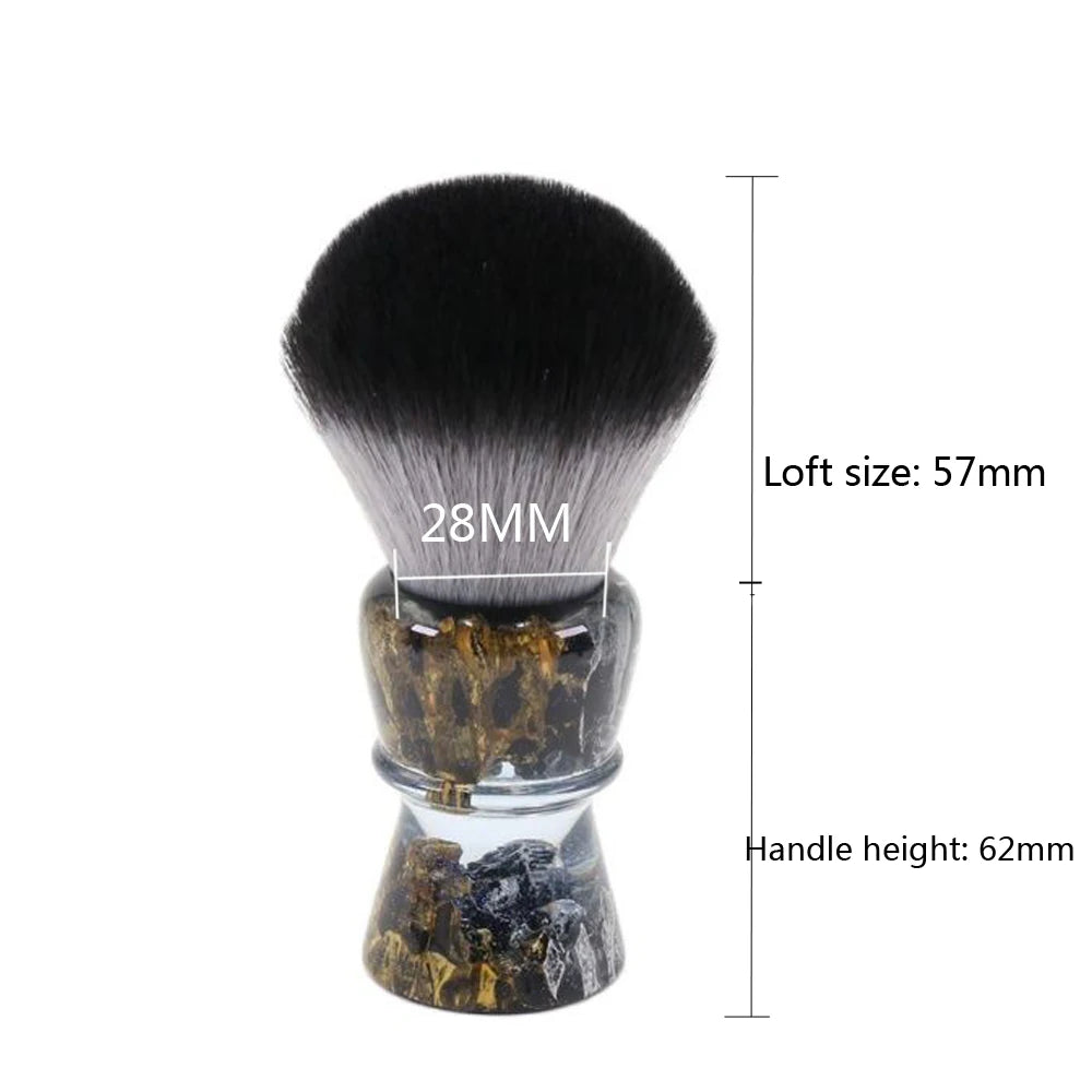 RokstarModern 28mm Synthetic Hair Resin Handle Shaving Brush – Elevate Your Grooming Routine in Style