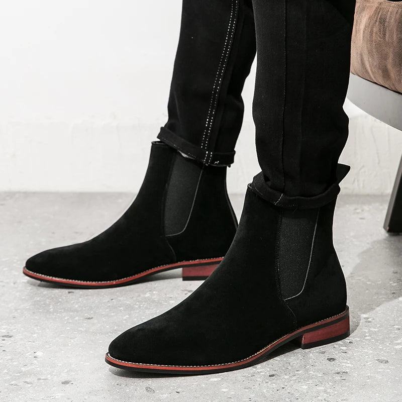 Step Up Your Style: Luxury Leather Slip-on Chelsea Boots at RokstarModern. Elevate your footwear game with these sleek and sophisticated kicks, designed for the modern man who values both comfort and fashion. Step out with confidence and flair