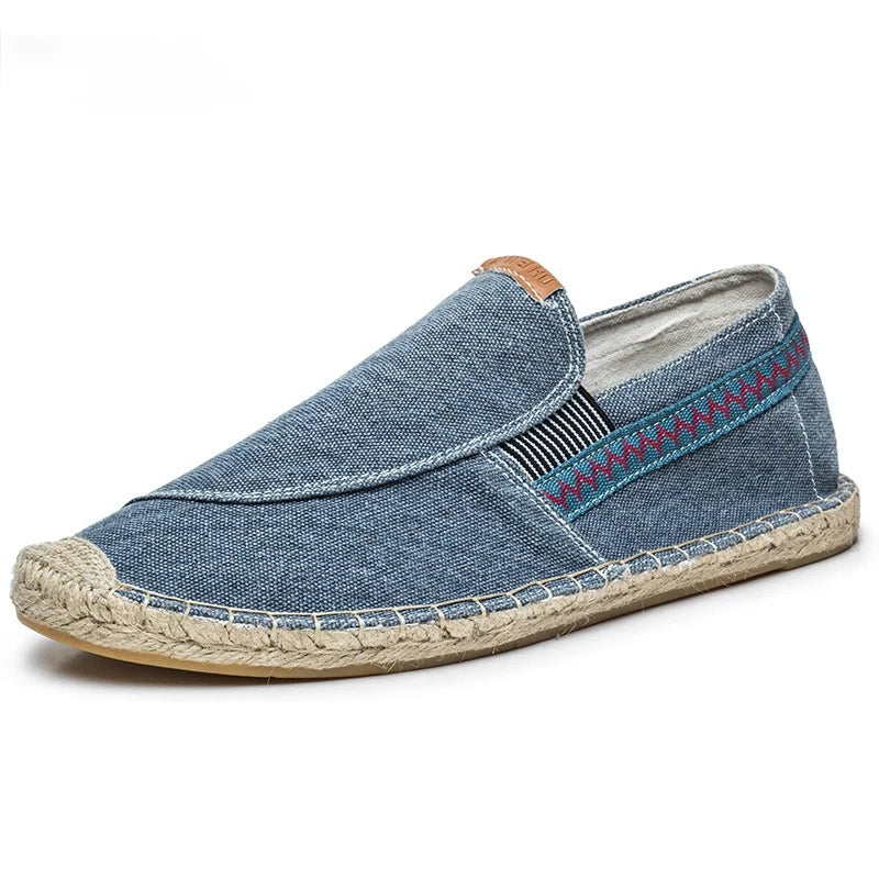 RokstarModern Men's Casual Vintage Loafers – Soft Hemp Shoes