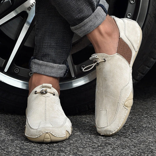 Step Up Your Style: Genuine Leather Slip-On Sneakers at RokstarModern. Elevate your footwear game with these sleek essentials, crafted for the modern gentleman who demands both comfort and sophistication