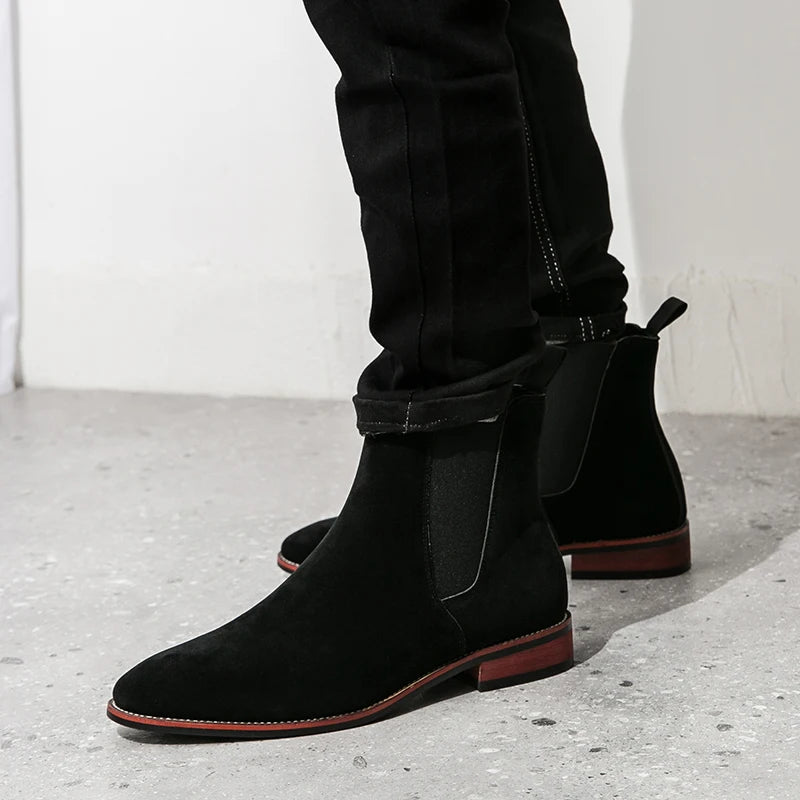 Step Up Your Style: Luxury Leather Slip-on Chelsea Boots at RokstarModern. Elevate your footwear game with these sleek and sophisticated kicks, designed for the modern man who values both comfort and fashion. Step out with confidence and flair