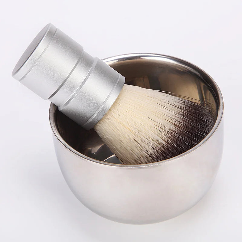 RokstarModern Shaving Brush & Bowl Set – Precision and Style for Your Grooming Routine