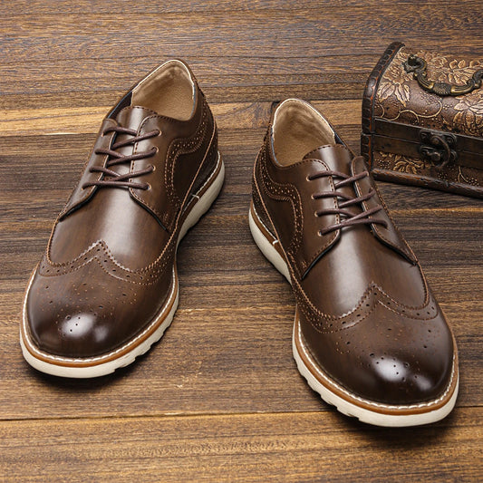 Step Up Your Style Game: Brogue Leather Comfortable Shoes at RokstarModern. Classic sophistication meets modern comfort. Elevate your footwear collection today