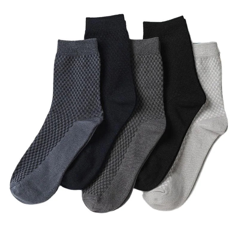 Step into Comfort: 10 Pair Men's Bamboo Fiber Socks at RokstarModern. Treat your feet to luxury with these soft and breathable socks. Elevate your sock game today