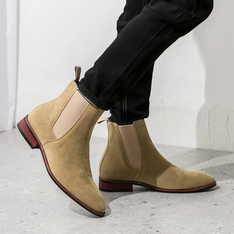 Step Up Your Style: Luxury Leather Slip-on Chelsea Boots at RokstarModern. Elevate your footwear game with these sleek and sophisticated kicks, designed for the modern man who values both comfort and fashion. Step out with confidence and flair