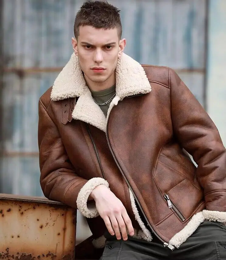 Revive Your Style: Vintage Genuine Leather Sheepskin Jackets at RokstarModern. Elevate your outerwear with these timeless pieces, crafted for the modern man who craves both vintage charm and contemporary flair. Embrace iconic style today