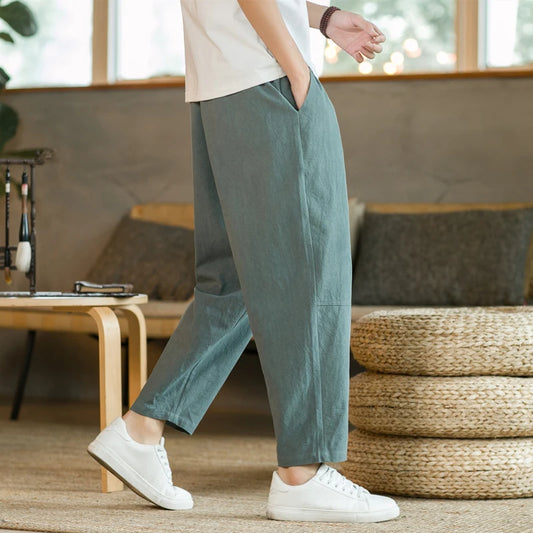 RokstarModern Linen Fashion Casual Pants – Lightweight, Stylish, and Comfortable